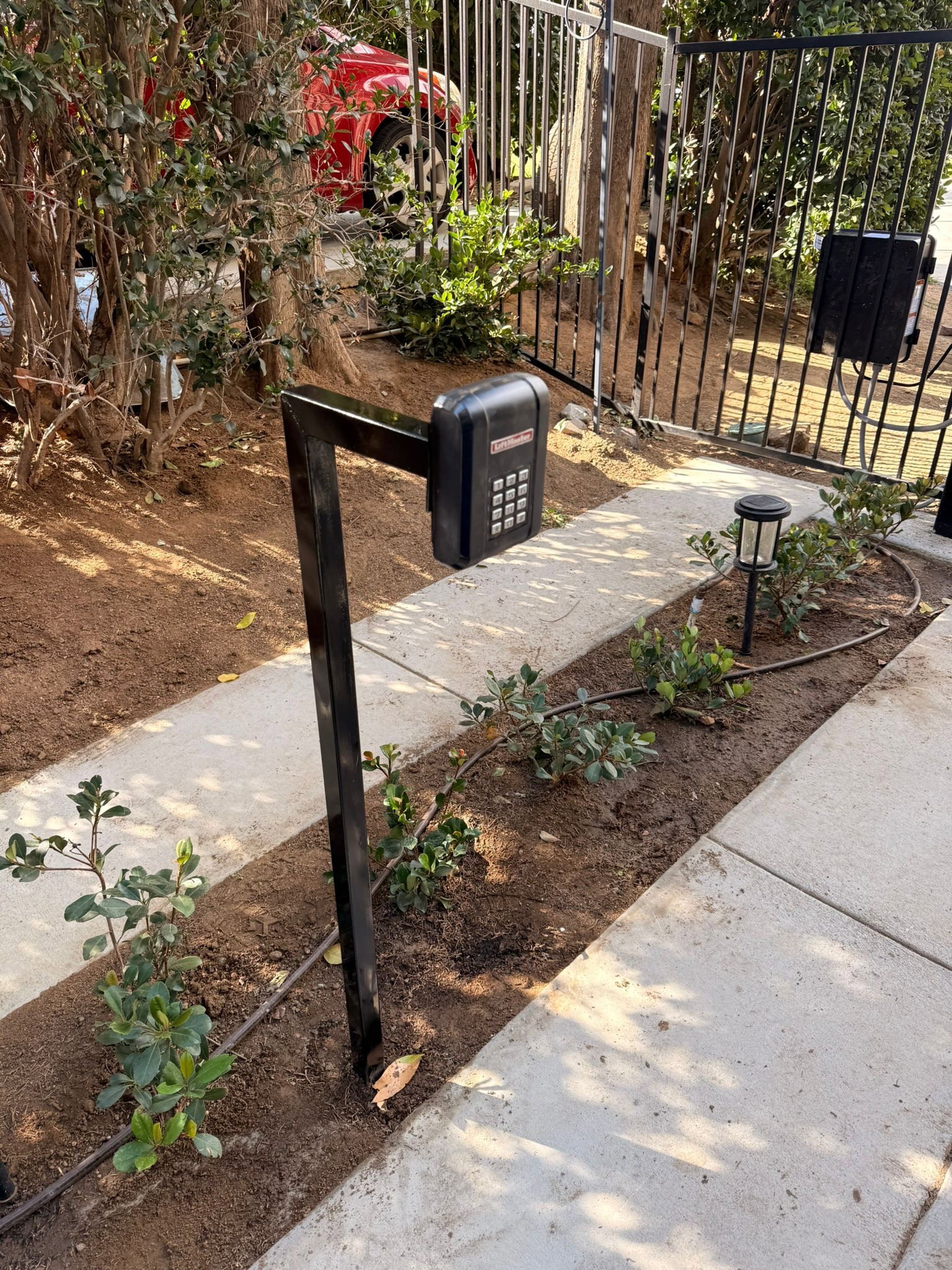 A commercial automatic gate installed and serviced for a business across the Inland Empire
