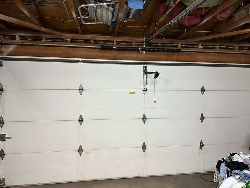 White Sectional Garage Door Spring Replacement, 24/7 Garage Door and Gate Services LLC, Inland Empire CA