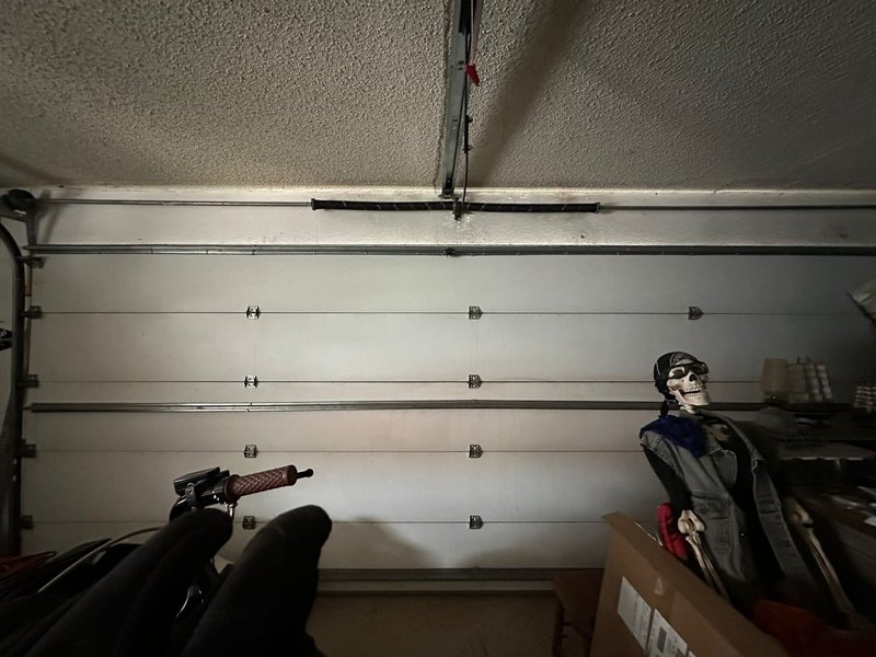 White Sectional Garage Door Track Repair, 24/7 Garage Door and Gate Services LLC, Inland Empire CA