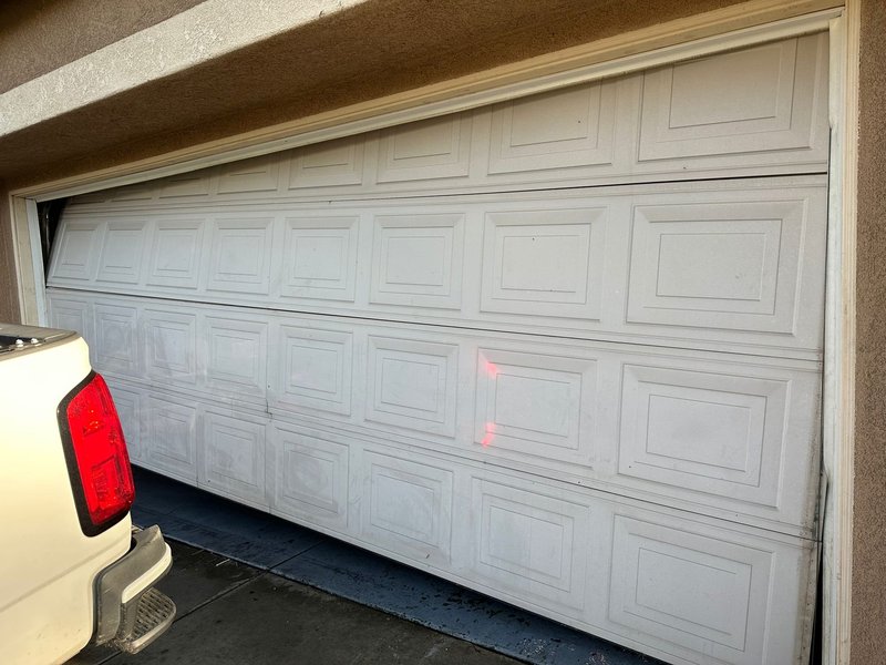 Off-Track Short-Panel Garage Door Repair, 24/7 Garage Door and Gate Services LLC, Inland Empire CA