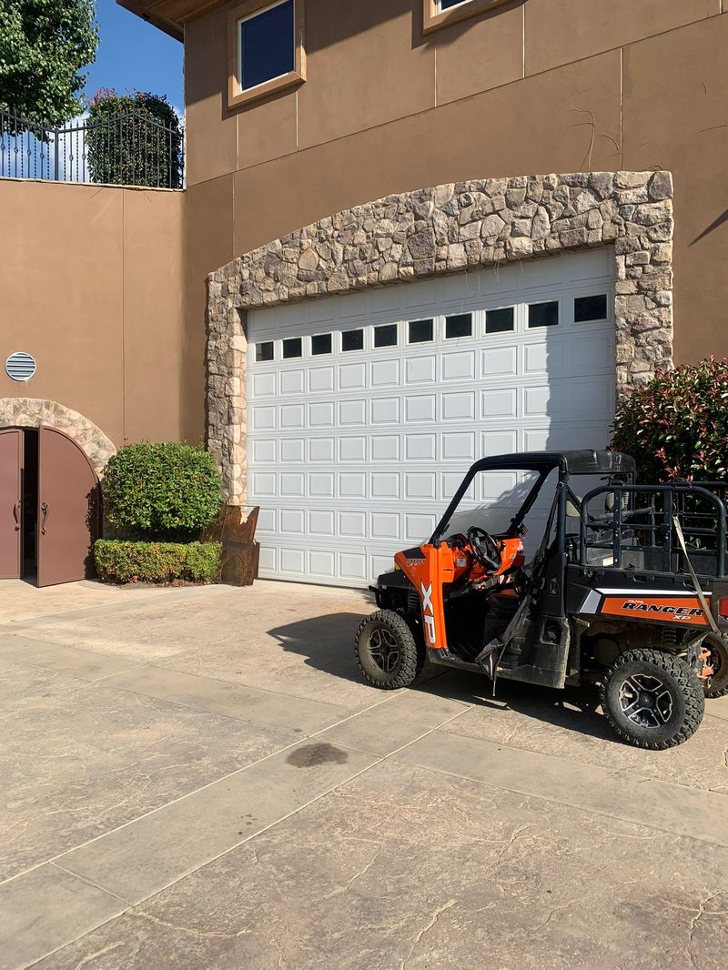 White Sectional Garage Door With Windows, 24/7 Garage Door and Gate Services LLC, Inland Empire CA
