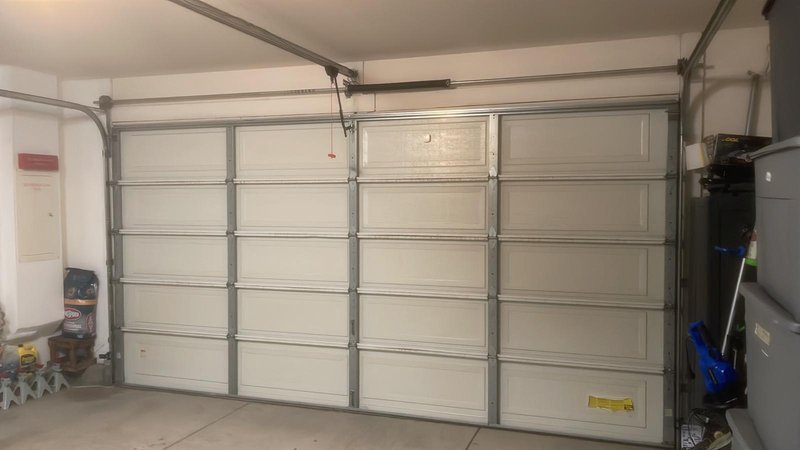 White Long-Panel Sectional Door Installation, 24/7 Garage Door and Gate Services LLC, Inland Empire CA