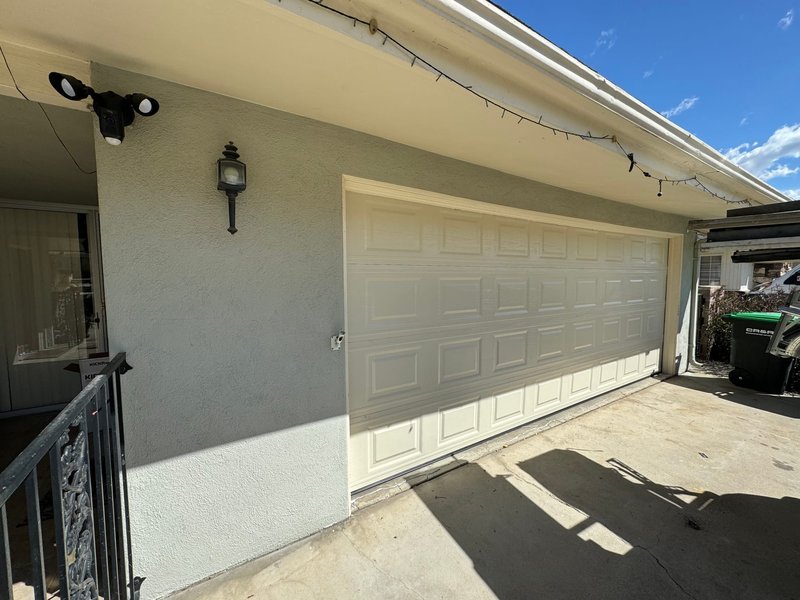 Almond Short-Panel Sectional Garage Door, 24/7 Garage Door and Gate Services LLC, Inland Empire CA