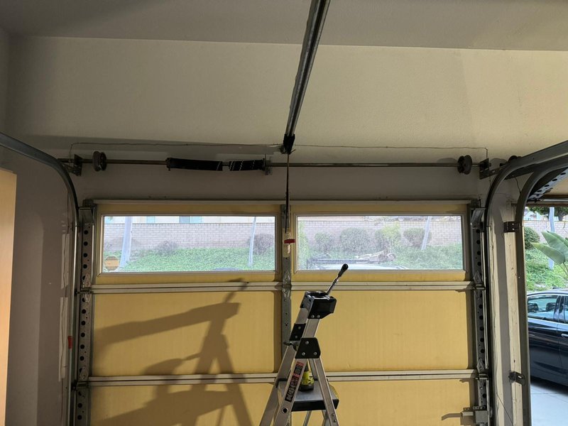 Yellow Sectional Door Opener Installation, 24/7 Garage Door and Gate Services LLC, Inland Empire CA