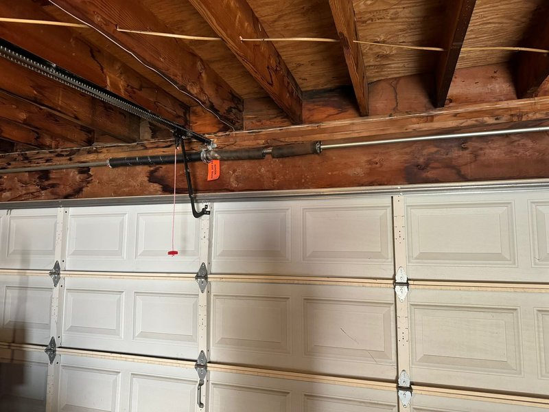 White Sectional Door Torsion Spring Replacement, 24/7 Garage Door and Gate Services LLC, Inland Empire CA