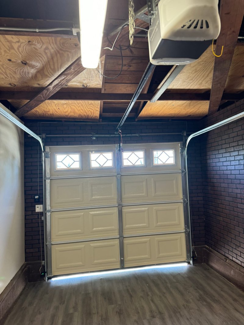 Tan Short-Panel Garage Door And Opener Installation, 24/7 Garage Door and Gate Services LLC, Inland Empire CA