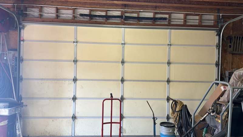 Cream Insulated Sectional Garage Door, 24/7 Garage Door and Gate Services LLC, Inland Empire CA