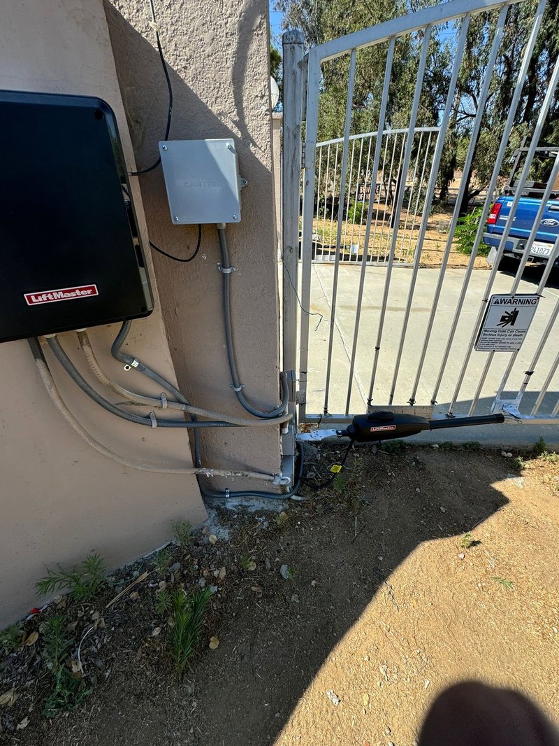 Wrought-Iron Swing Gate Operator Installation, 24/7 Garage Door and Gate Services LLC, Inland Empire CA