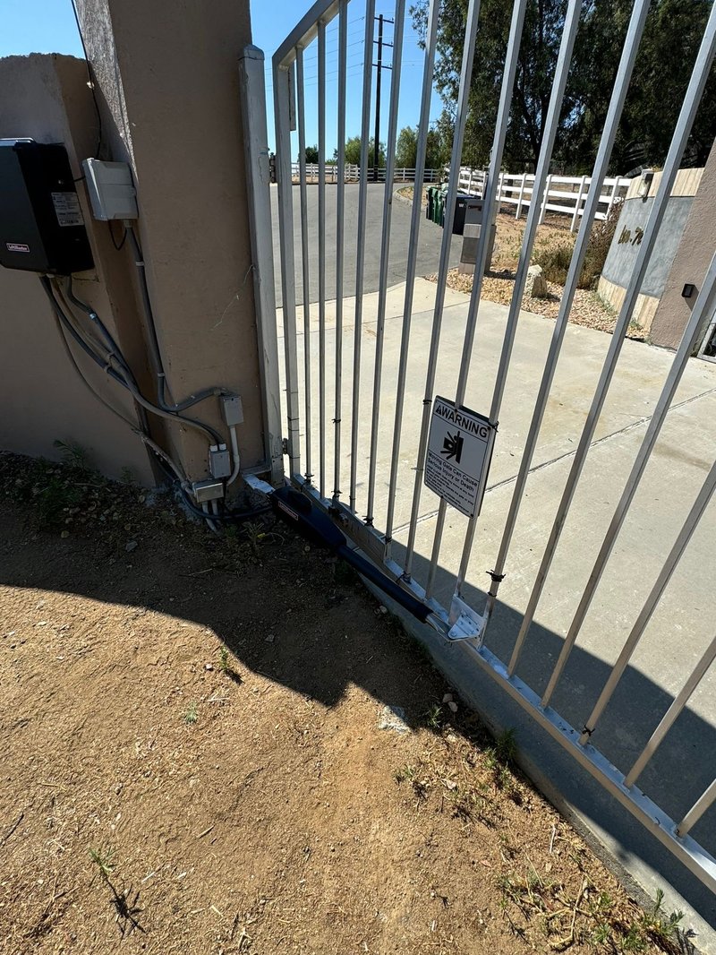 Metal Slide Gate Operator Installation, 24/7 Garage Door and Gate Services LLC, Inland Empire CA