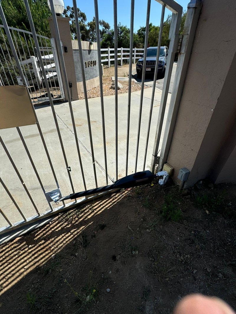 Wrought-Iron Swing Gate Arm Operator, 24/7 Garage Door and Gate Services LLC, Inland Empire CA