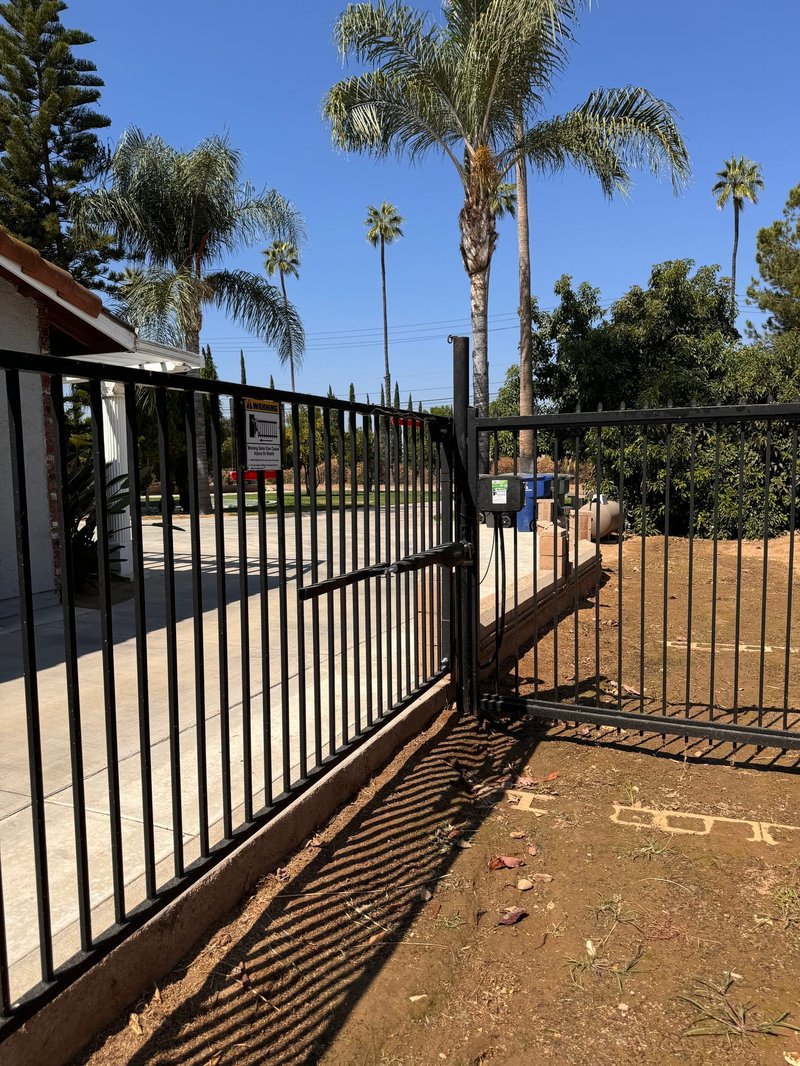Black Iron Sliding Driveway Gate, 24/7 Garage Door and Gate Services LLC, Inland Empire CA