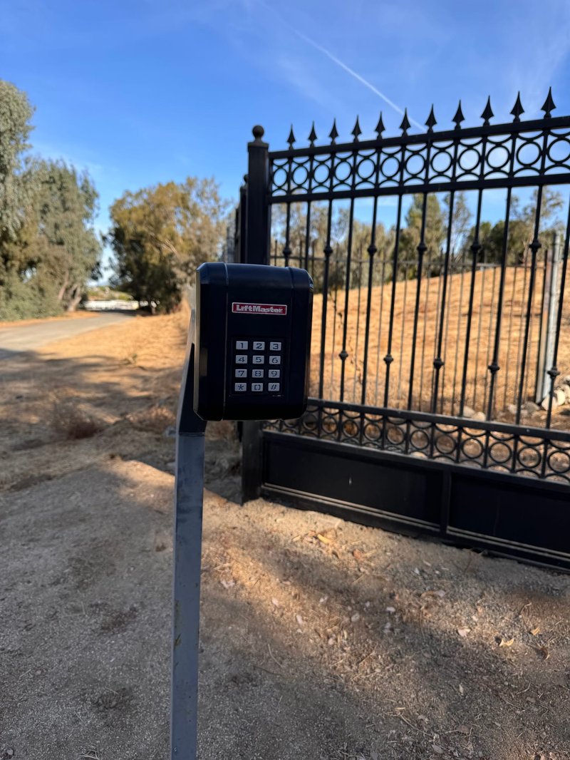 Wrought-Iron Gate Keypad Entry Operator, 24/7 Garage Door and Gate Services LLC, Inland Empire CA