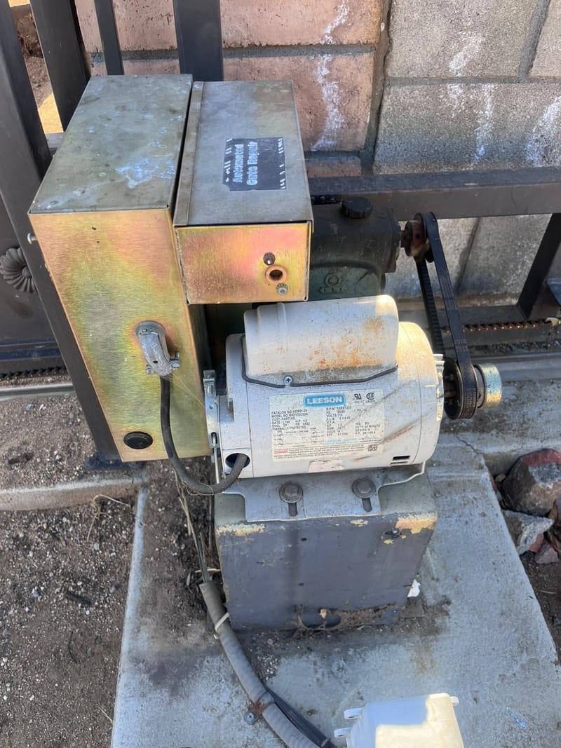 A gate opener repaired in San Bernardino, California