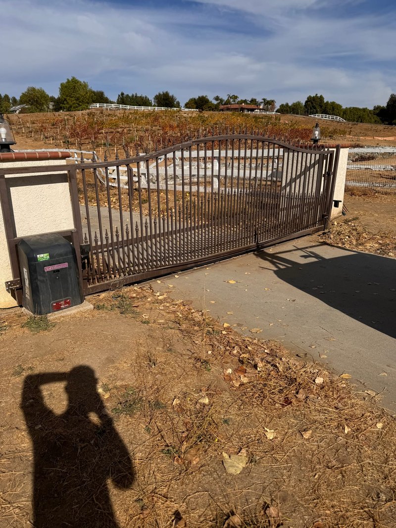 Black Sliding Gate With LiftMaster Operator, 24/7 Garage Door and Gate Services LLC, Inland Empire CA